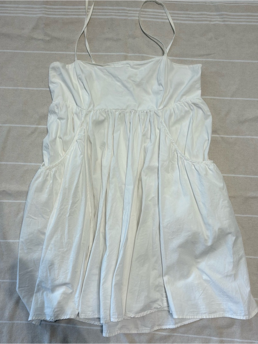 Urban Outfitters White Mini Dress with Pockets